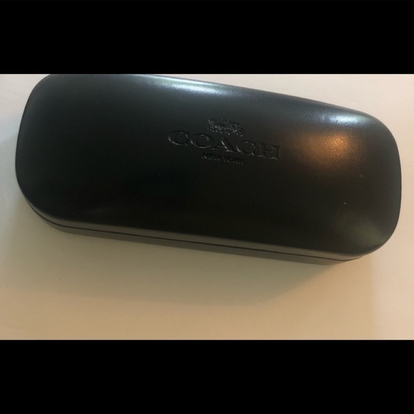 Coach Sunglasses/Glass Case Logo Top Inside Velvet Lined 6.5X2.25 Designer - Picture 1 of 4